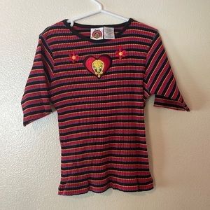 VINTAGE Tweety Bird Ribbed Looney Tunes Shirt